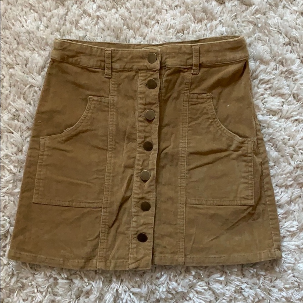 Altar’d state caramel short skirt